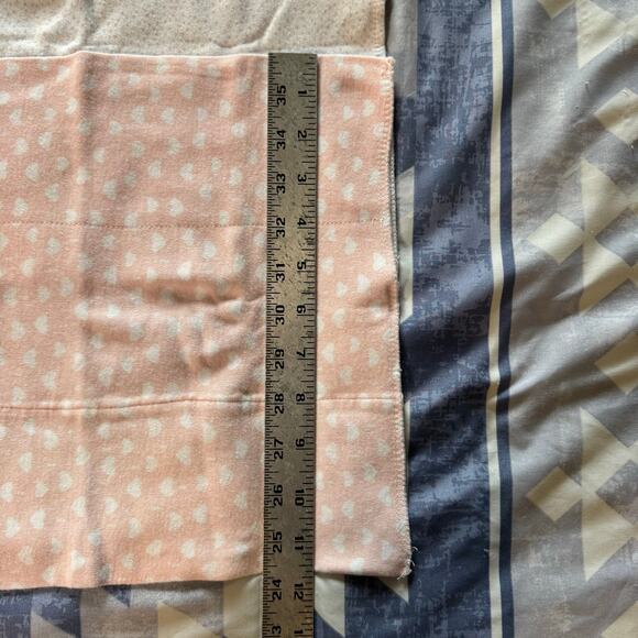 Baby Girl Burp Cloths Lot Pink & Neutral Set of 3 - Picture 3 of 4